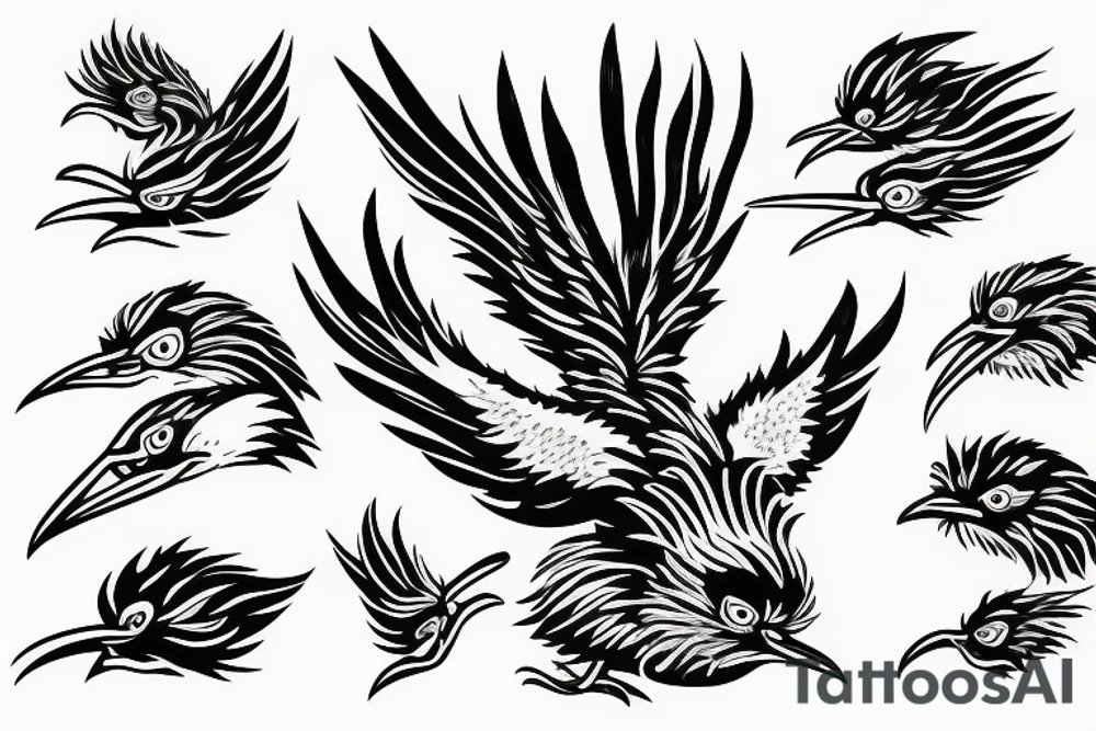 Road runner tattoo idea