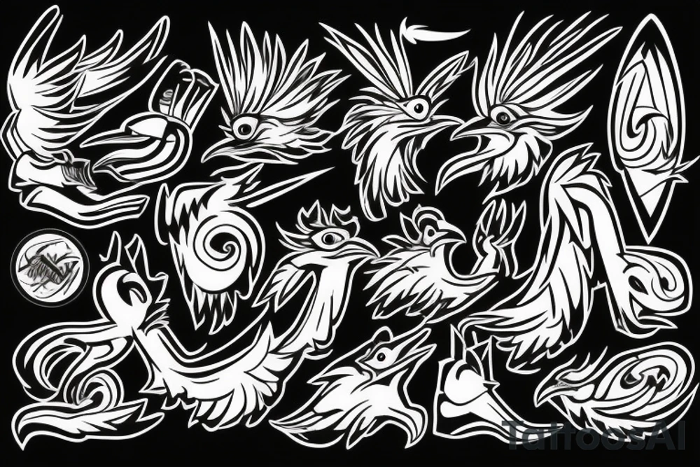 Road runner tattoo idea