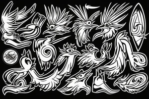 Road runner tattoo idea