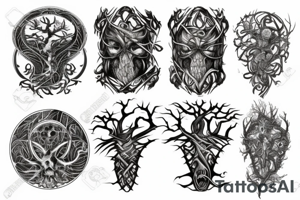 the yggdrasil world tree tattoo idea