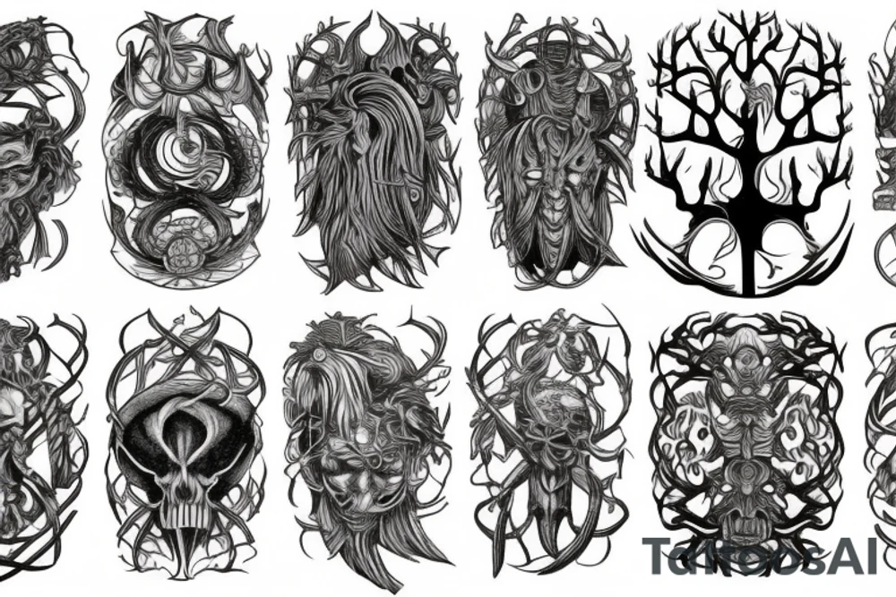 the yggdrasil world tree tattoo idea
