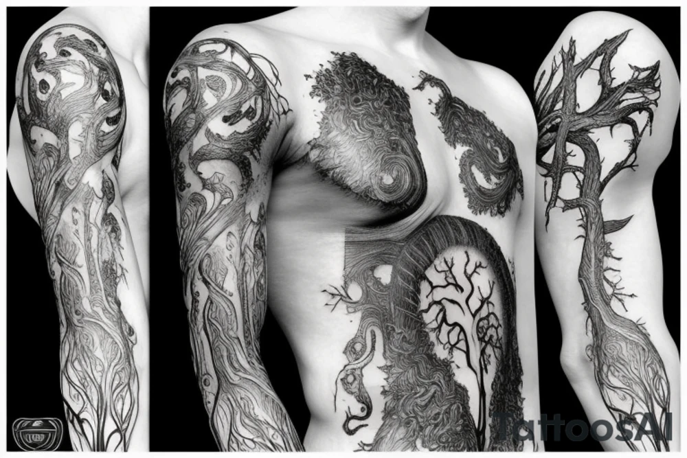 the yggdrasil world tree tattoo idea