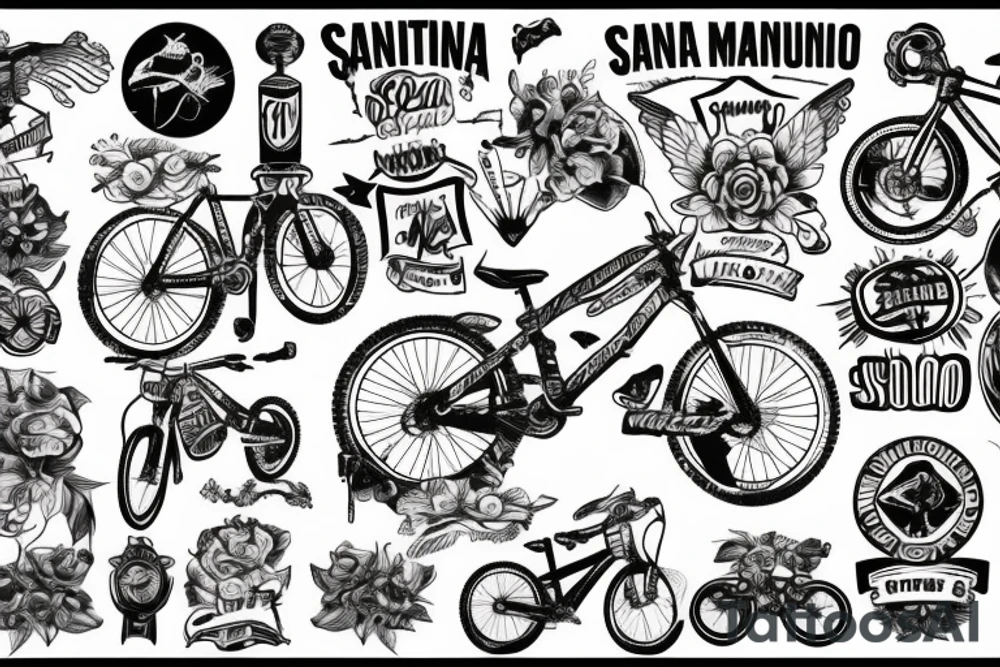 Santa Cruz Mountain bike tattoo idea