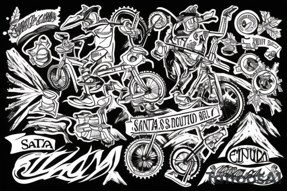 Santa Cruz Mountain bike tattoo idea