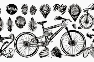 Mountain bike tattoo idea