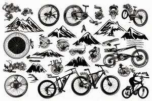 Mountain bike tattoo idea