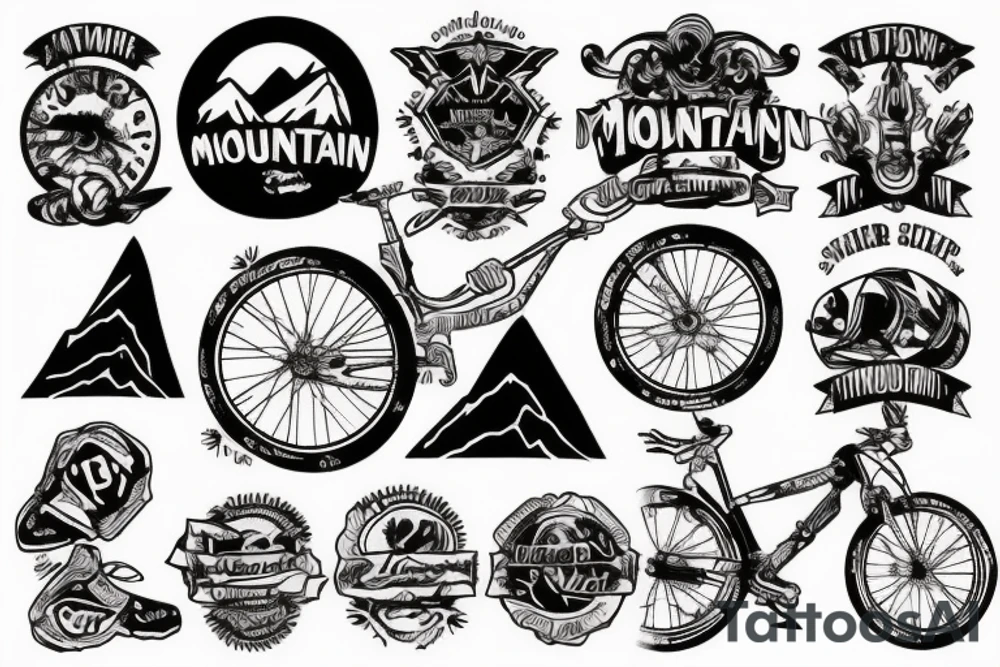 Mountain bike tattoo idea