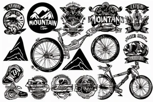 Mountain bike tattoo idea