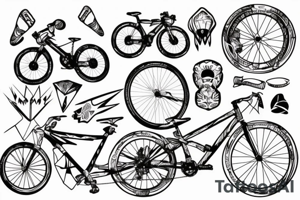 Mountain bike tattoo idea