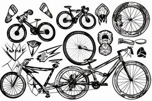 Mountain bike tattoo idea