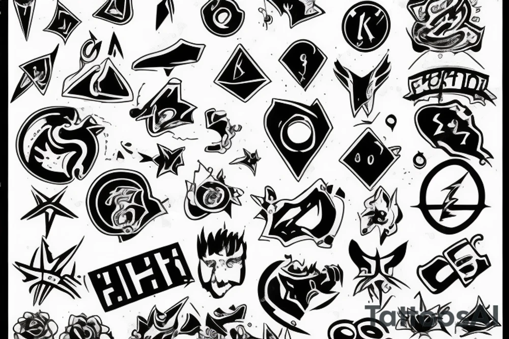 Broken Childhood symbol fixing itself tattoo idea