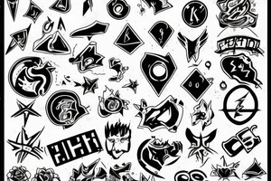 Broken Childhood symbol fixing itself tattoo idea