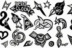 Broken Childhood symbol fixing itself tattoo idea