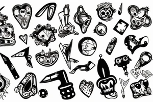 Broken toy fixing itself tattoo idea