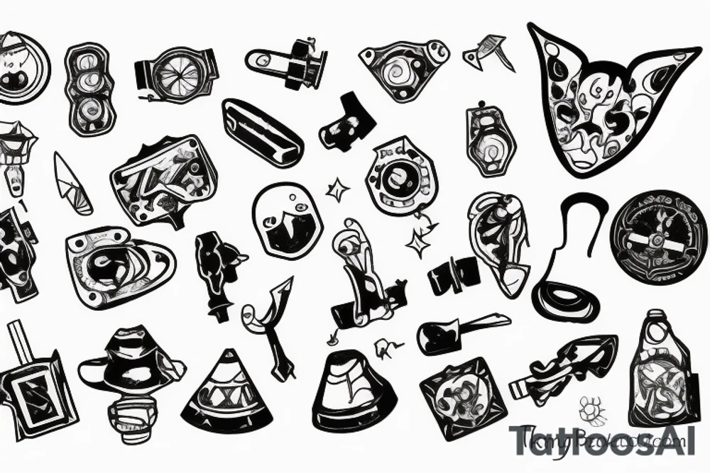 Broken toy fixing itself tattoo idea