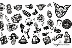 Broken toy fixing itself tattoo idea