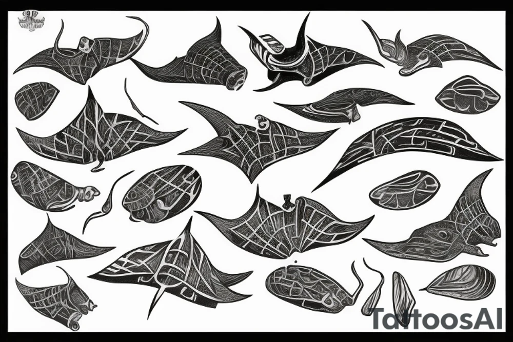 Sting rays tattoo idea
