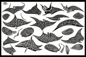 Sting rays tattoo idea