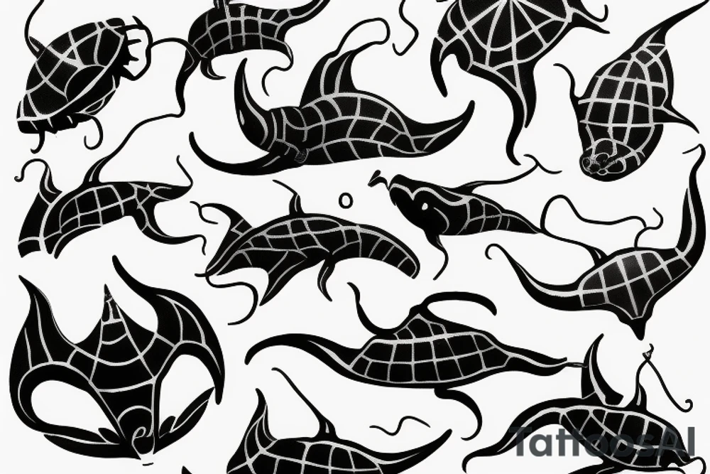 Sting rays tattoo idea