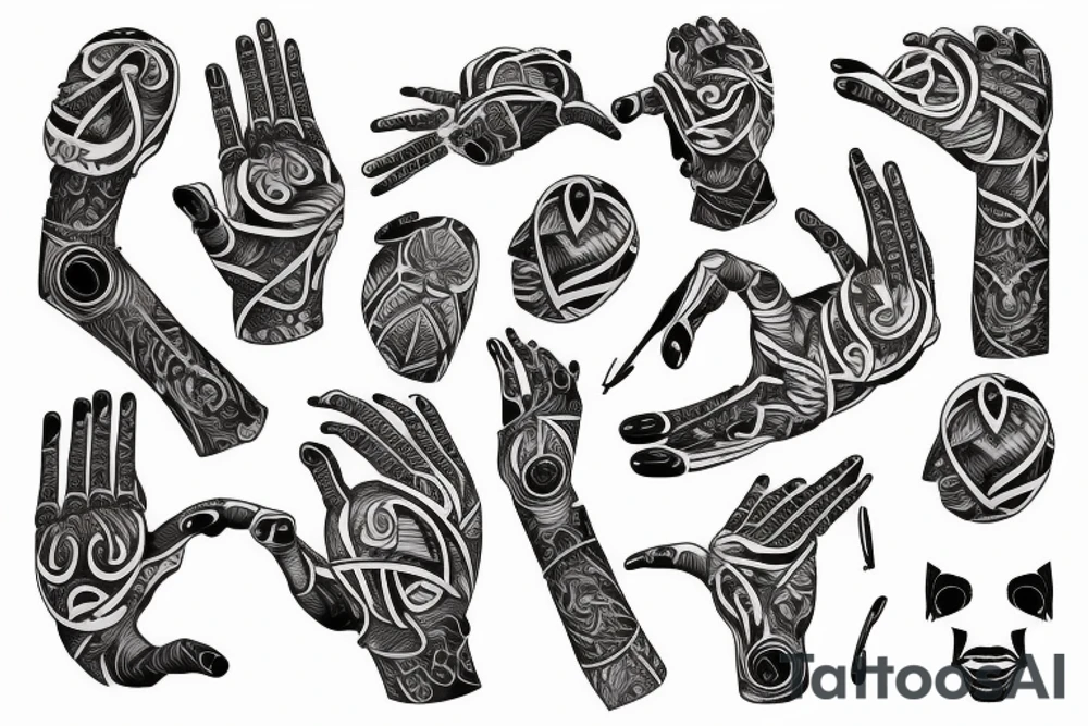 a pattern that wraps around the arm from the palm to the shoulder tattoo idea a pattern that wraps around the arm from the palm to the shoulder tattoo idea