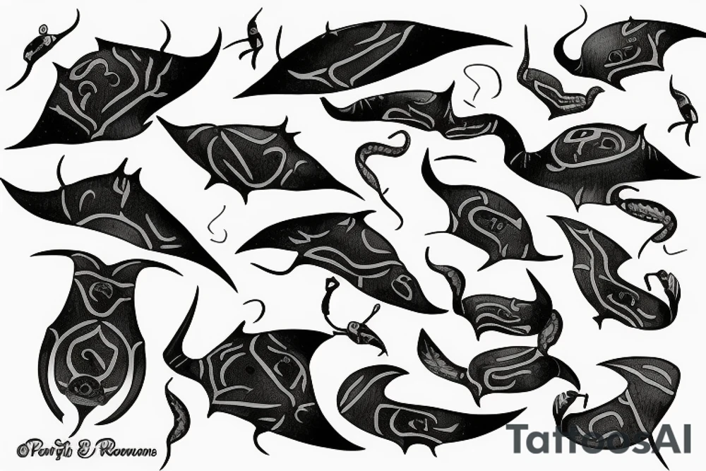 Sting rays tattoo idea
