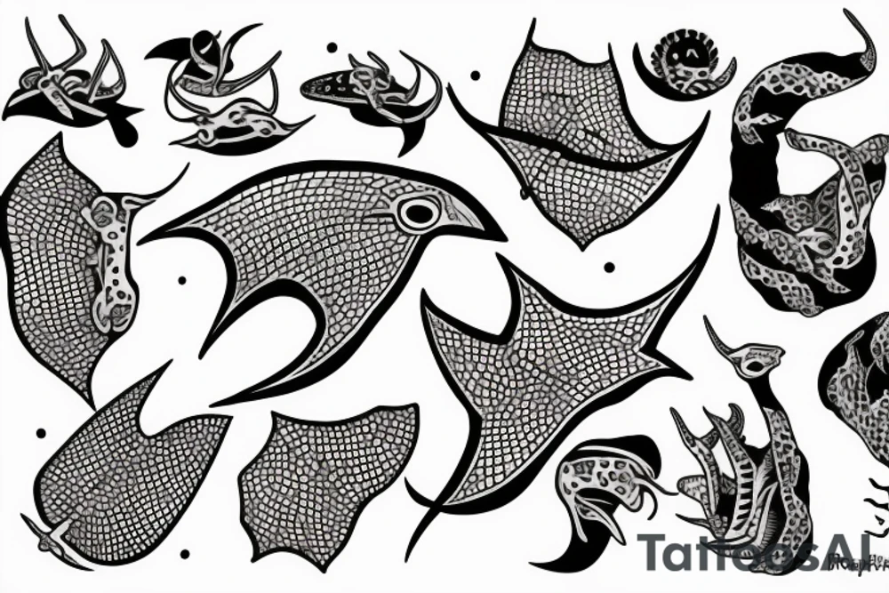 Sting rays tattoo idea