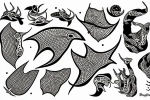 Sting rays tattoo idea