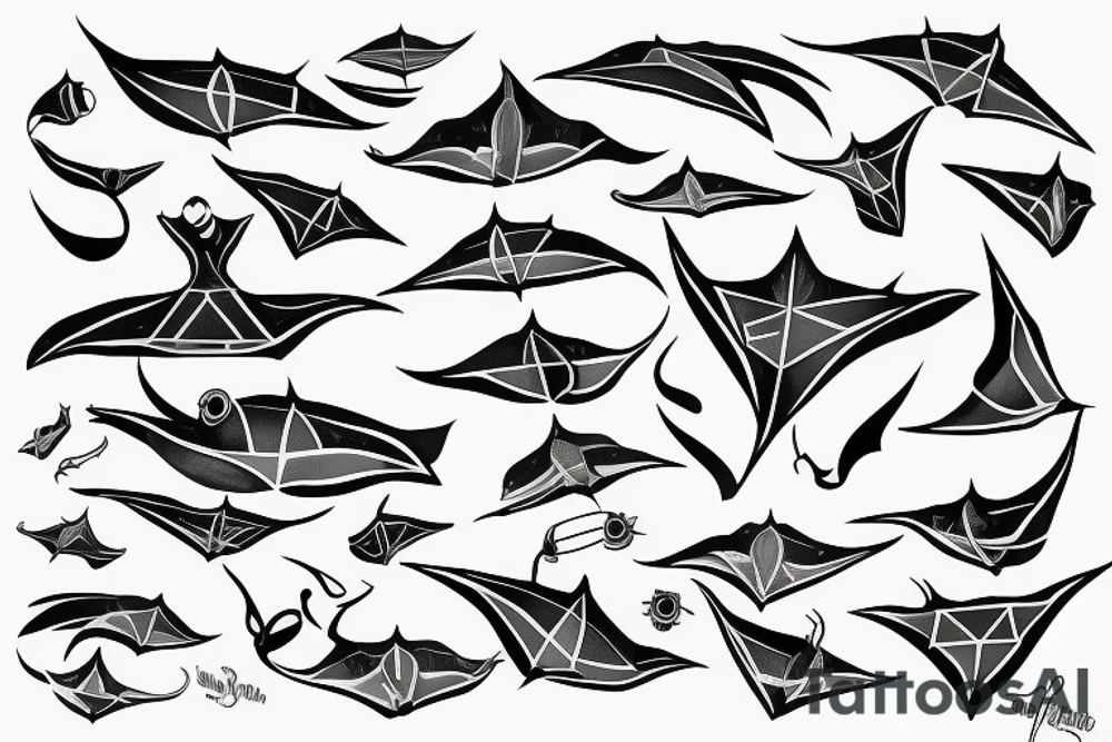Sting rays tattoo idea
