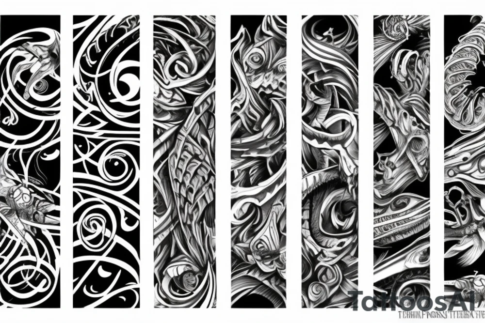 twisted pattern tattoo idea