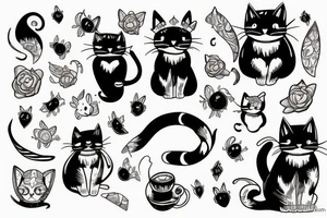 Cat furry tattoo idea