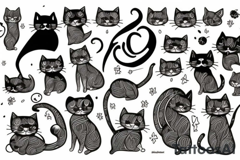 Cat furry tattoo idea