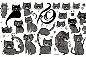Cat furry tattoo idea