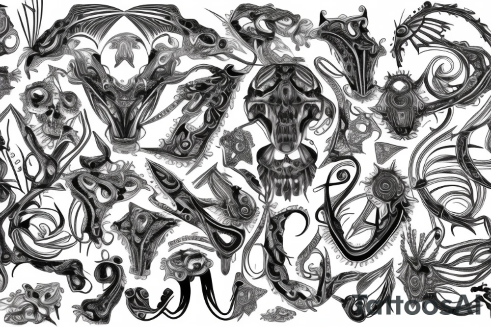 twisted pattern tattoo idea