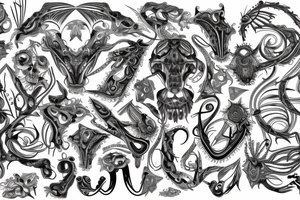 twisted pattern tattoo idea