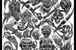 twisted pattern tattoo idea