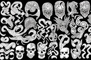 twisted pattern tattoo idea