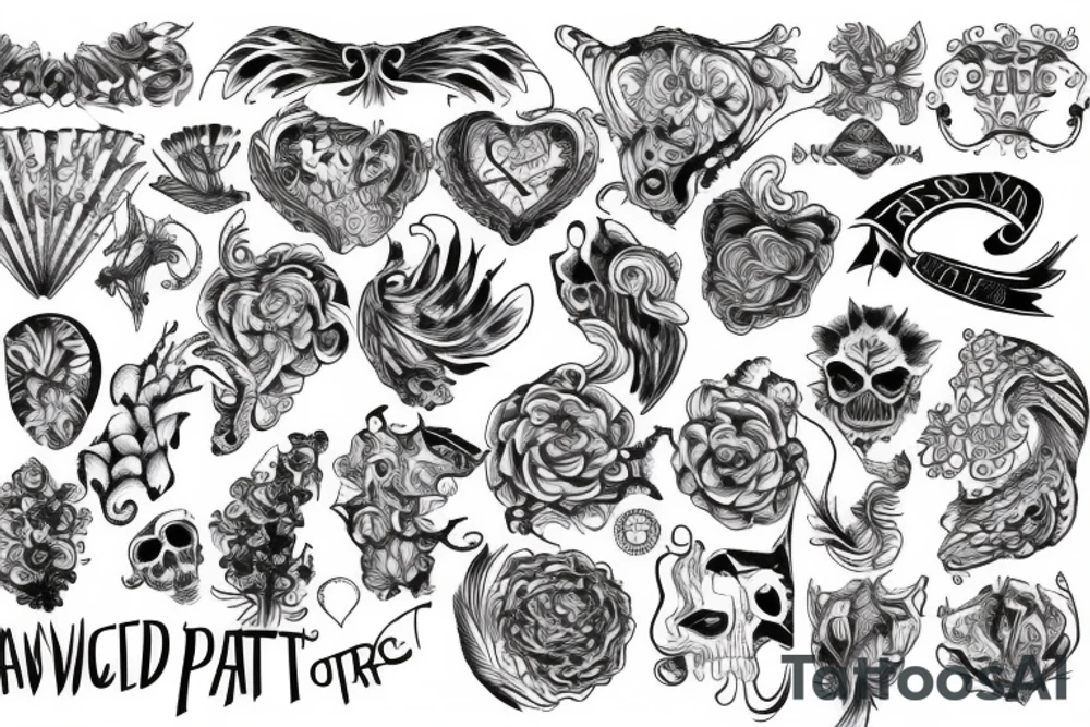 twisted pattern tattoo idea