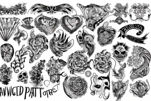 twisted pattern tattoo idea