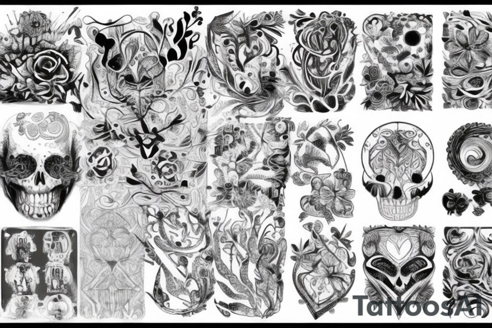 twisted pattern tattoo idea