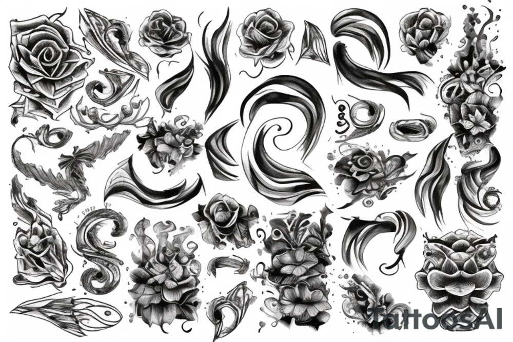 twisted pattern tattoo idea
