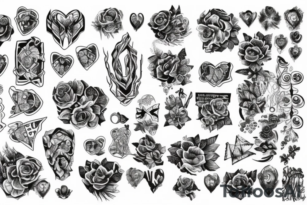 twisted pattern tattoo idea