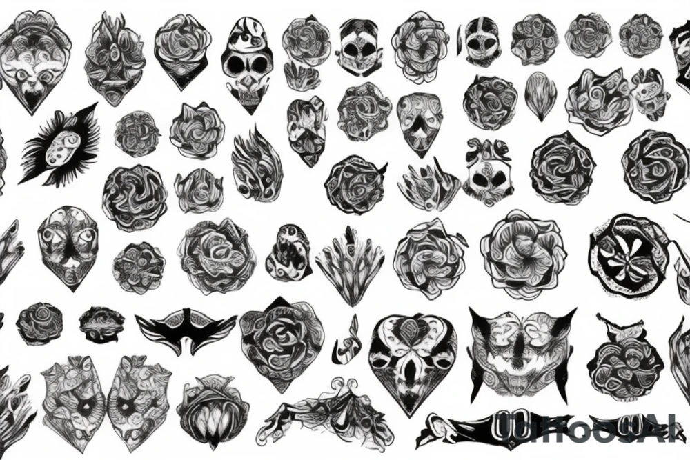 twisted pattern tattoo idea
