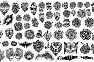 twisted pattern tattoo idea