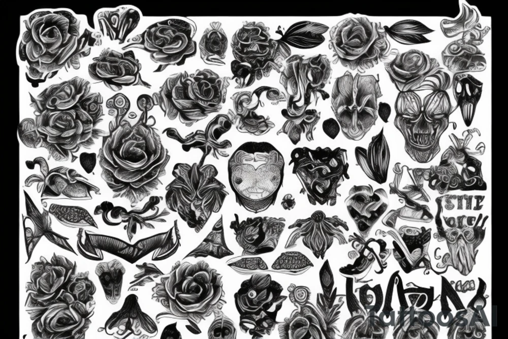 twisted pattern tattoo idea