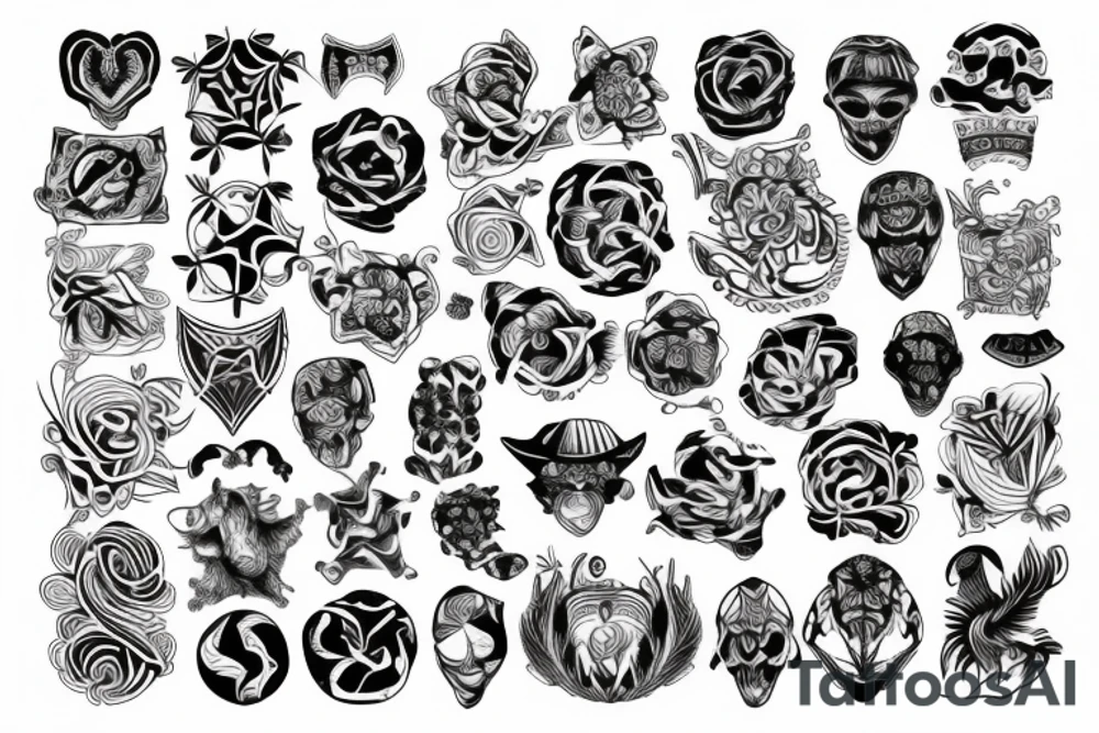 twisted pattern tattoo idea