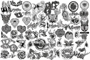 twisted pattern tattoo idea