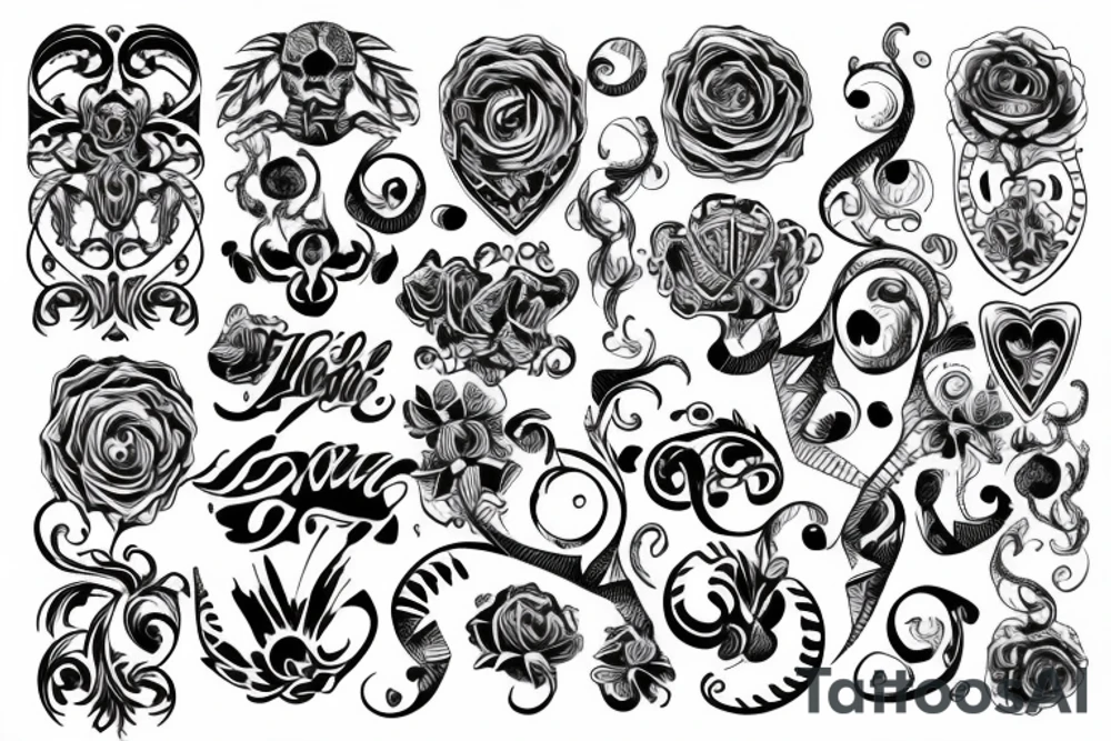 twisted pattern tattoo idea