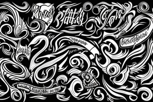 twisted pattern tattoo idea