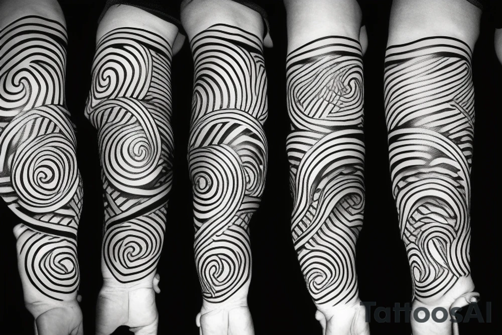 twisted pattern tattoo idea