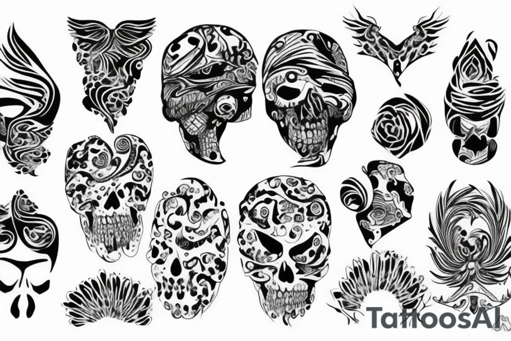 twisted pattern tattoo idea